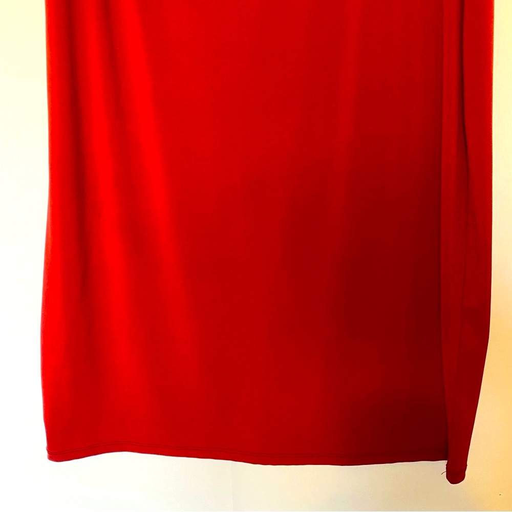 Simply Styled Red Stretch Pencil Skirt XL | Classic Knee-Length Work Skirt - Picture 8 of 10